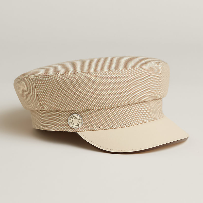 HERMES キャスケット 帽子 Deauvilleベージュ57サイズ素材ウール